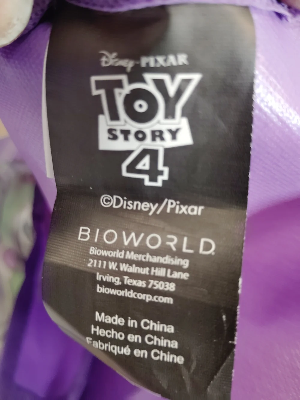 Disney Toy Story 4 Kids Backpack - Purple, Pink, Yellow, Green